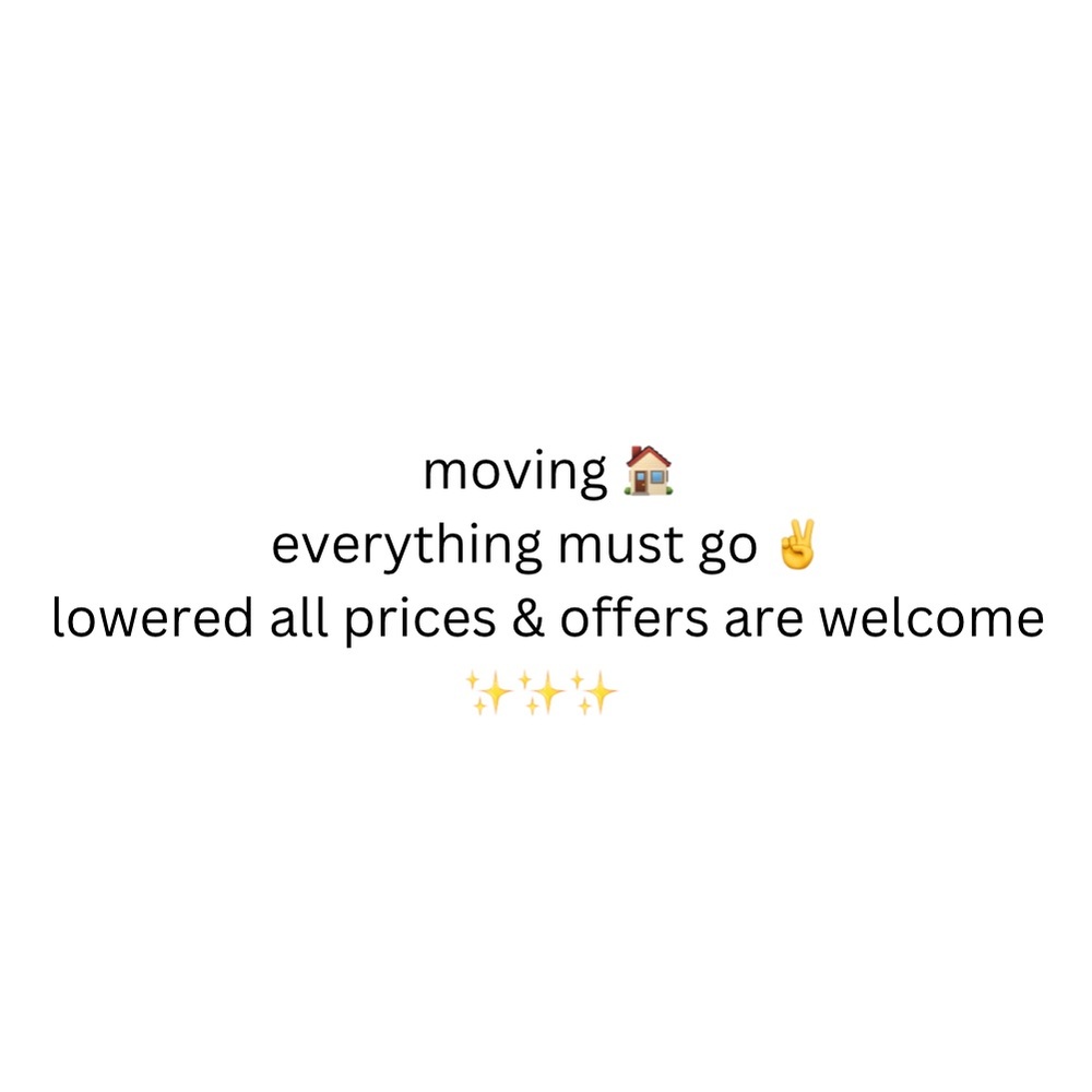 MOVING SALE ✨